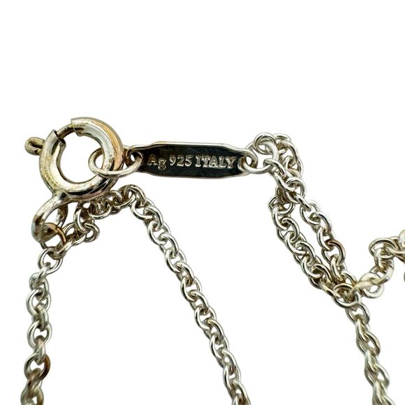 Tiffany & Co. Return to Tiffany Love Heart Key Double Chain Bracelet Silver 925 - Picture 5 of 6
